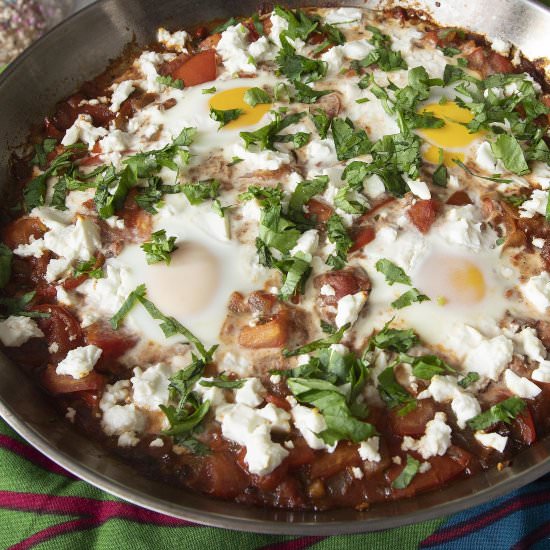 Shakshuka with feta