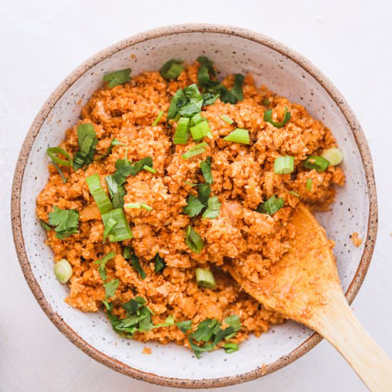Spanish cauliflower rice