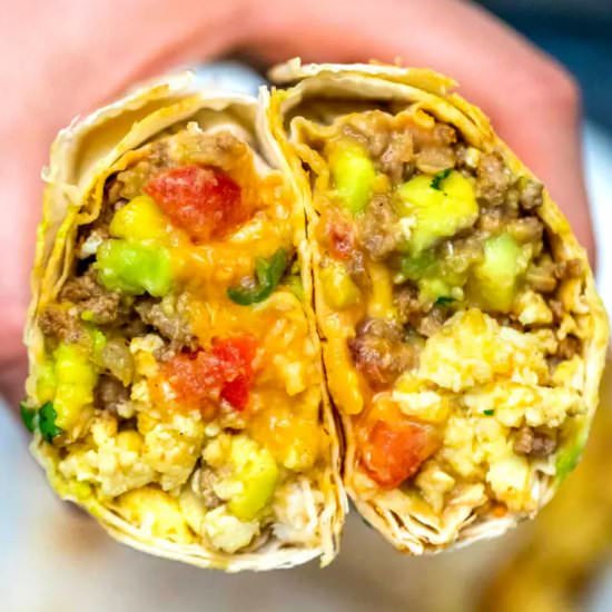 Mexican Taco Breakfast Burrito