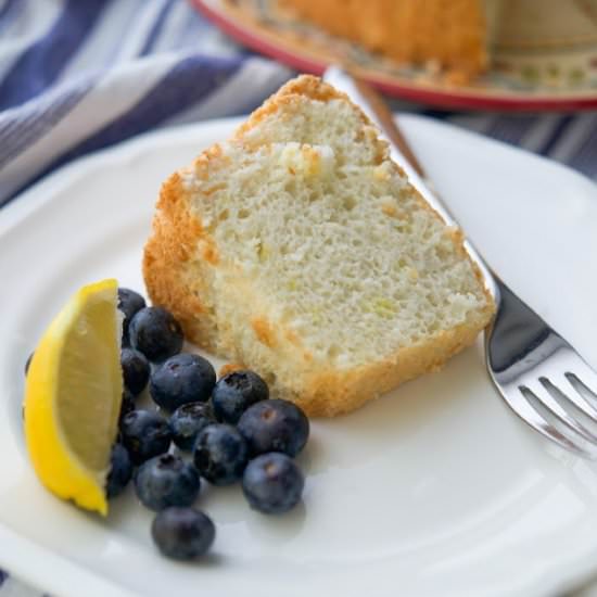 Lemon Angel Food Cake