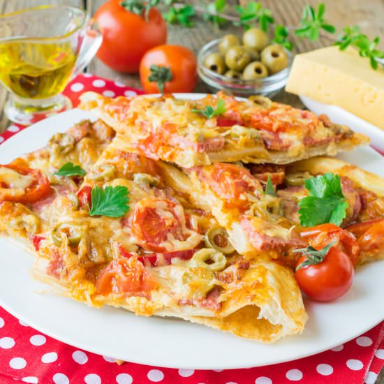 Puff Pastry Pizza