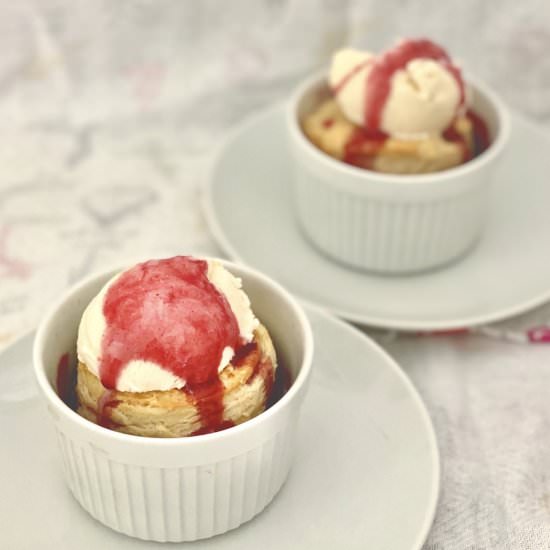 Small Batch Plum Cobblers