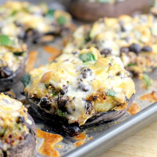 Quinoa Stuffed Portobello Mushrooms