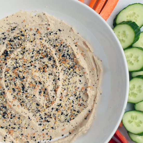 Everything Bagel White Bean Hummus