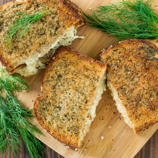 Gourmet Salmon Grilled Cheese