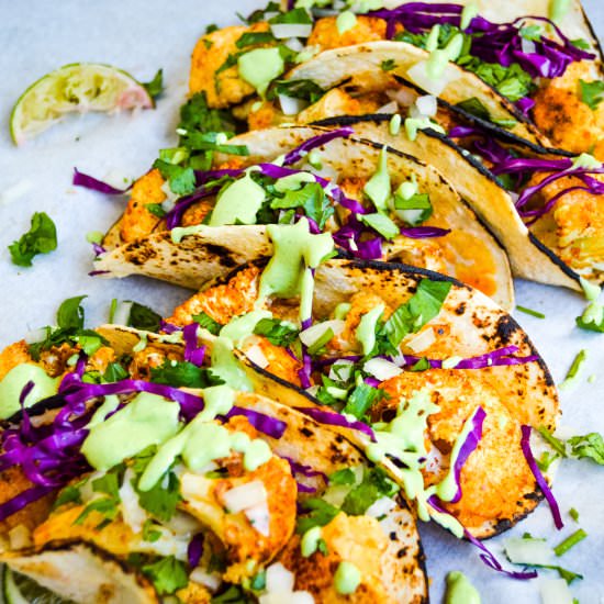 Roasted Cauliflower Tacos
