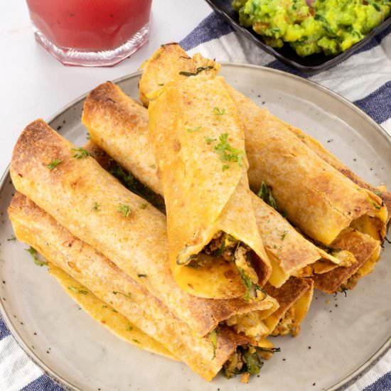 Baked Chicken Taquitos Recipe