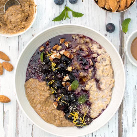 Blueberry Porridge [vegan]