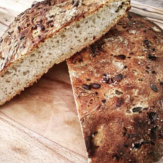 No Dough Semi-Wholemeal Bread