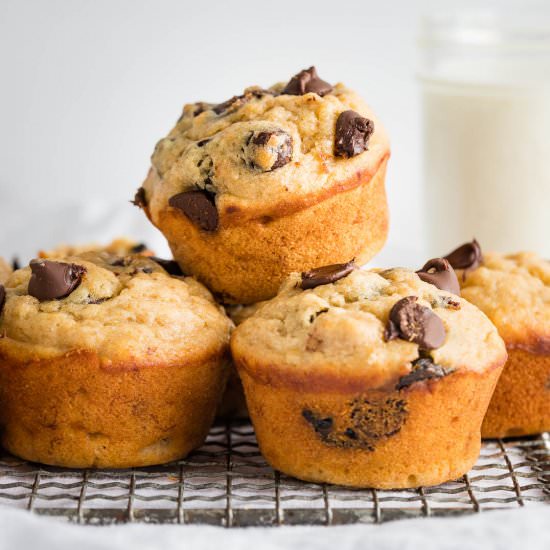 1-Bowl Banana Chocolate Muffins