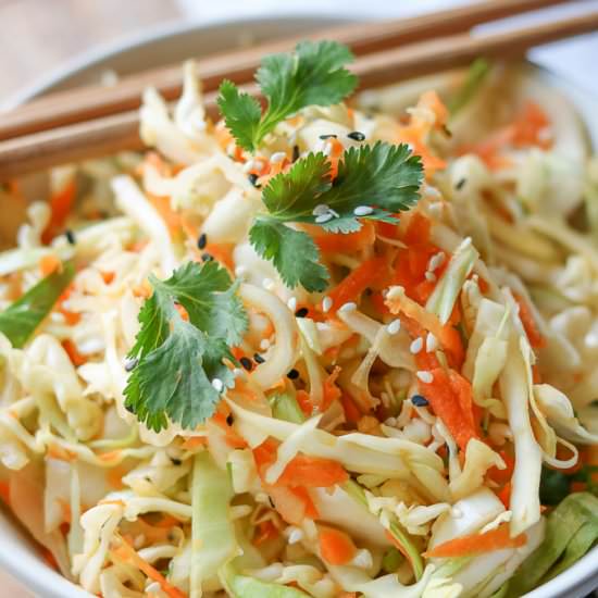 Asian Inspired Cole Slaw