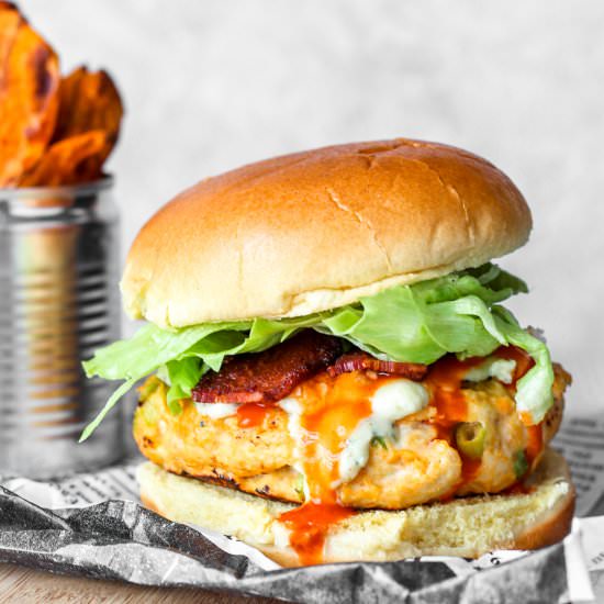 Buffalo Chicken Burgers