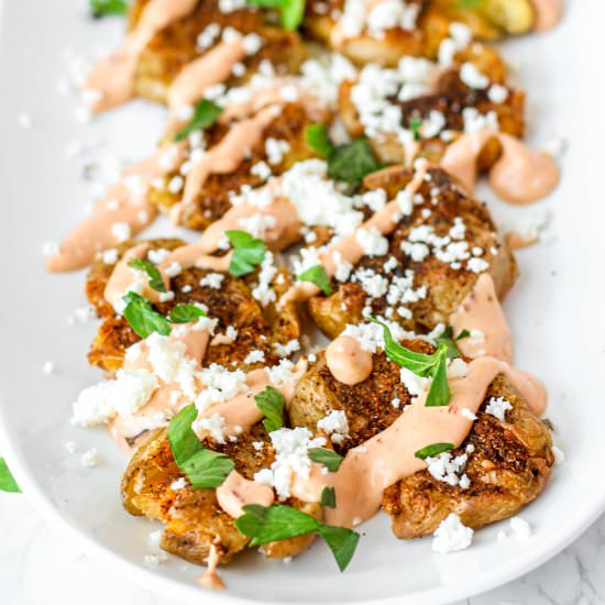 Mexican Smashed Potatoes