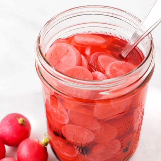 Quick Pickled Radishes