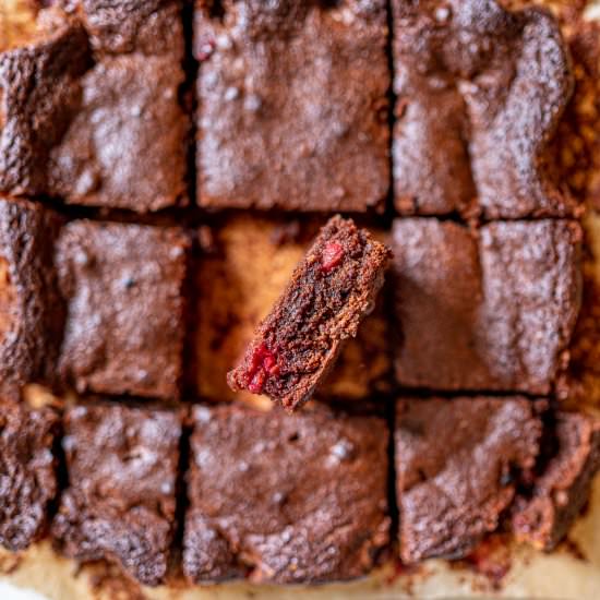 Easy Chocolate Raspberry Brownies