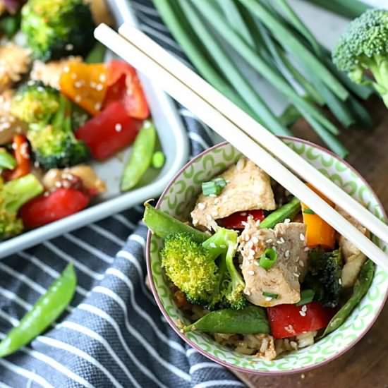 Sheet Pan Sesame Chicken
