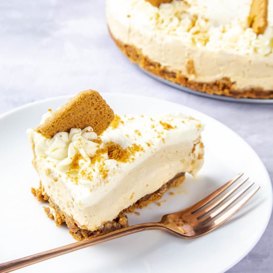No Bake Biscoff Cheesecake