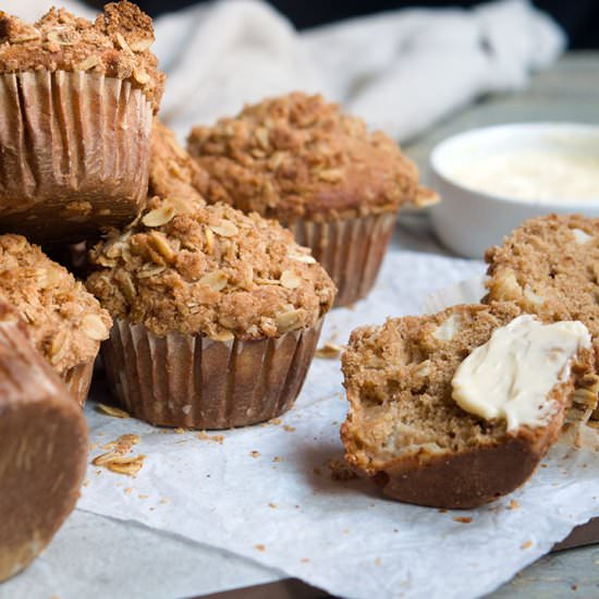 Chai spiced pear muffins