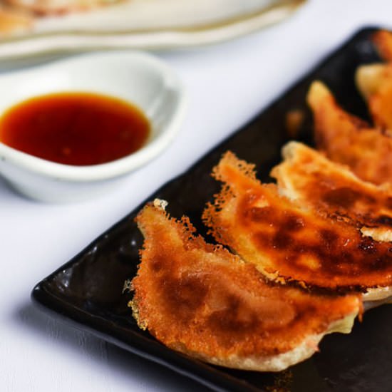 Crispy Japanese Gyoza Dumplings