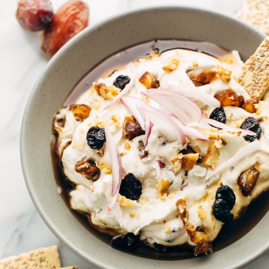 Cashew Cheese w/ Dates & Shallots