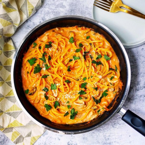 One Pan Seafood Rosé Pasta