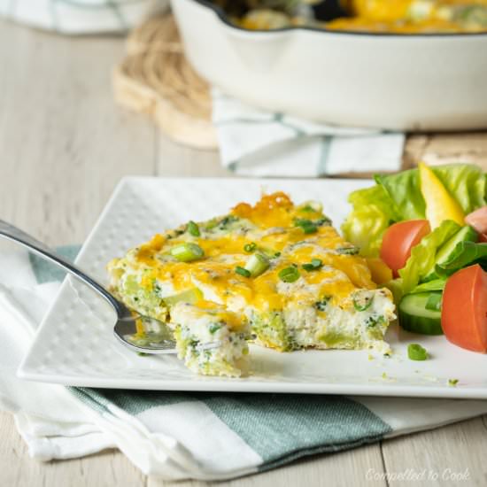 Broccoli Cheddar Frittata