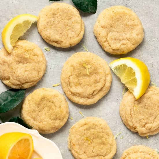 Vegan Lemon Sugar Cookies