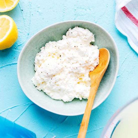 Microwave Ricotta Cheese
