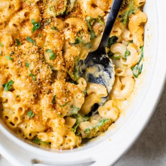 Lighter Baked Macaroni and Cheese