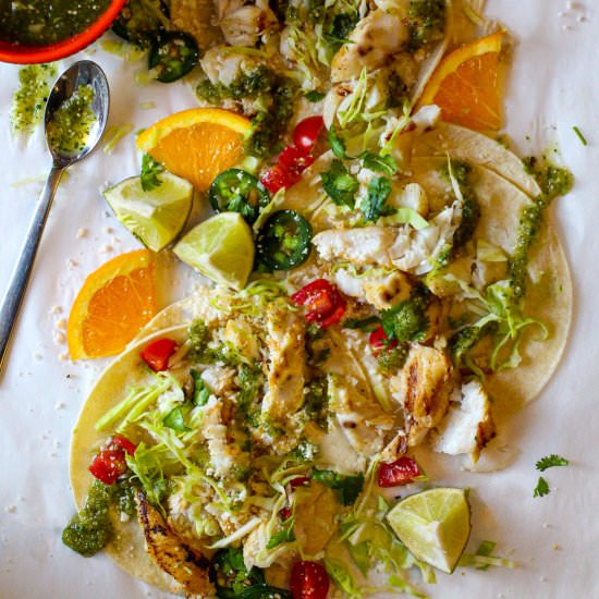Tequila Lime Fish Tacos