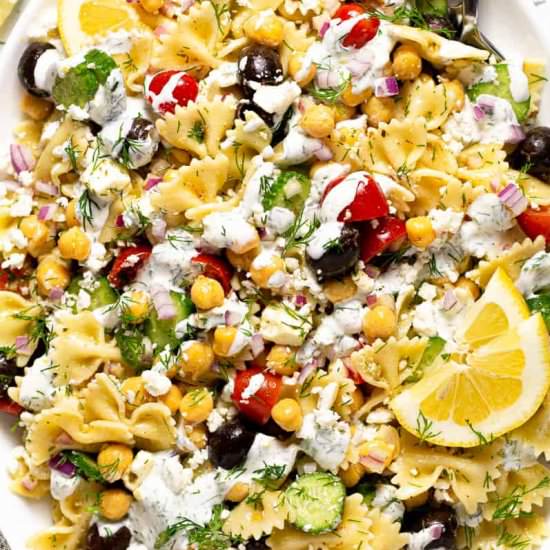 CHICKPEA PASTA SALAD