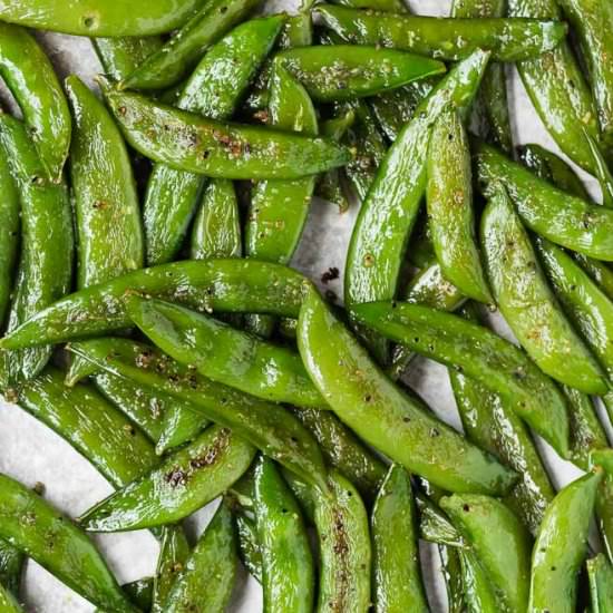 Roasted Sugar Snap Peas