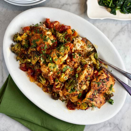 Sheet Pan Chicken & Tomatoes