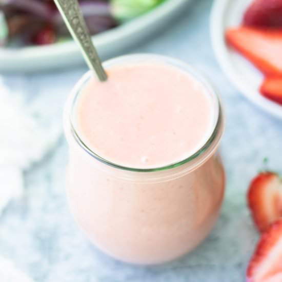 Easy Creamy Strawberry Vinaigrette