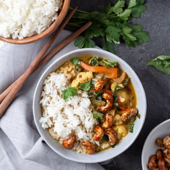 Coconut Vegetable Green Curry