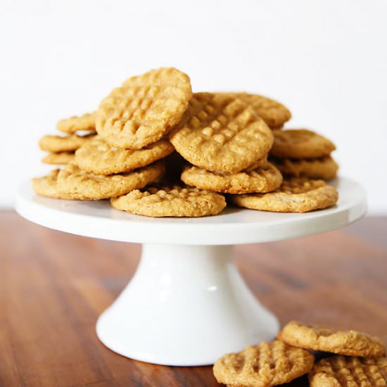 3 Ingredient Peanut Butter Cookies