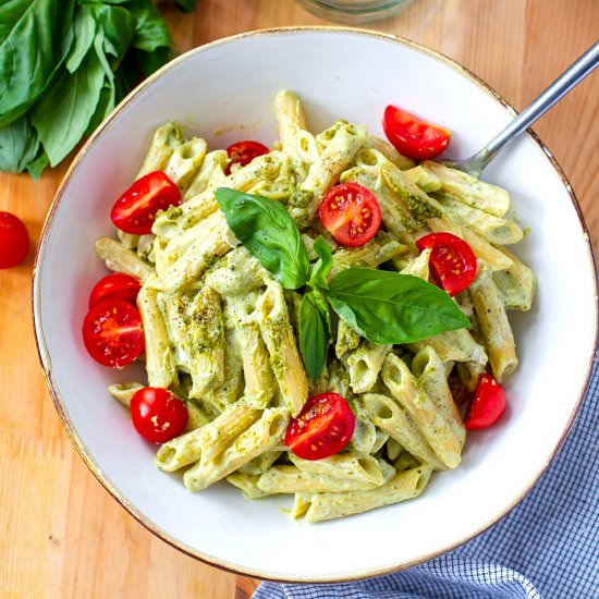 Creamy Pesto Pasta (Instant Pot)