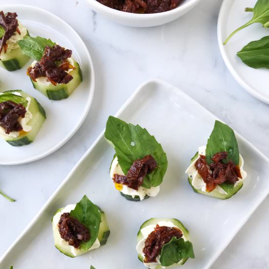 Easy Cucumber Canapes