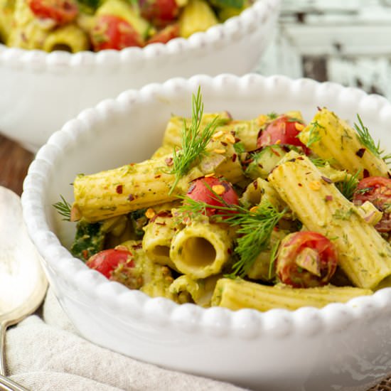 Avocado Dill Pasta Salad