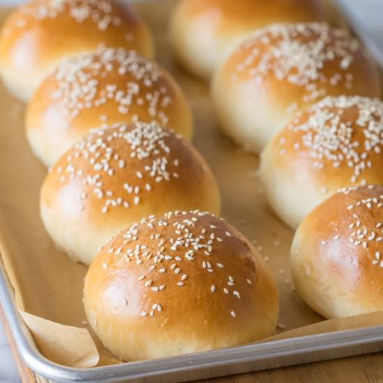 Sourdough Hamburger Buns