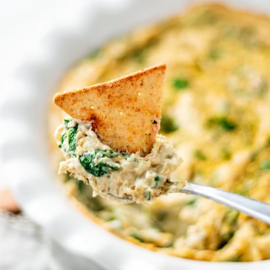 Vegan Artichoke and Spinach Dip