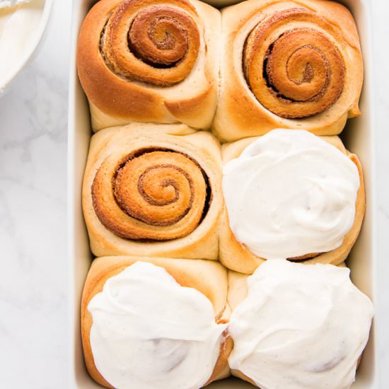 Flaky Cinnamon Rolls w/Icing