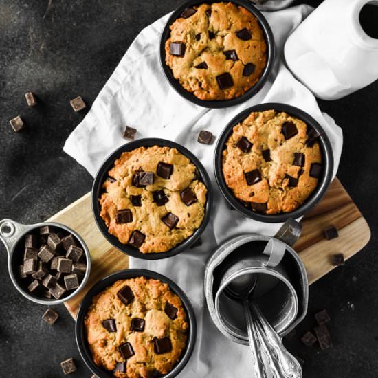 Deep Dish Chocolate Chip Cookies