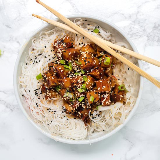 Vegan Sesame Ginger Tofu