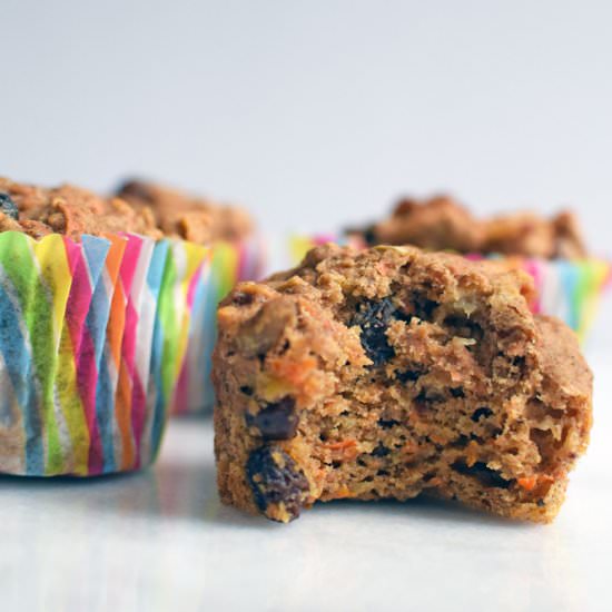 Vegan Carrot Apple Muffins