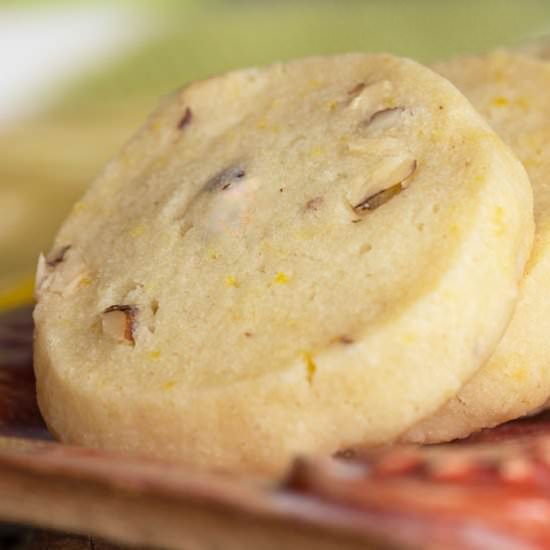 Lemon Ginger Hazelnut Shortbread