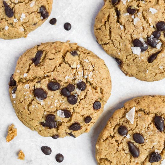 Chocolate Chip Cookies GF + Vegan