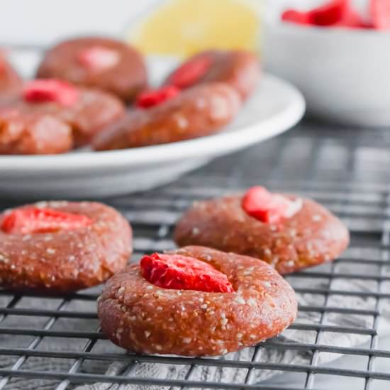 Strawberry Lemon Cookie Bites