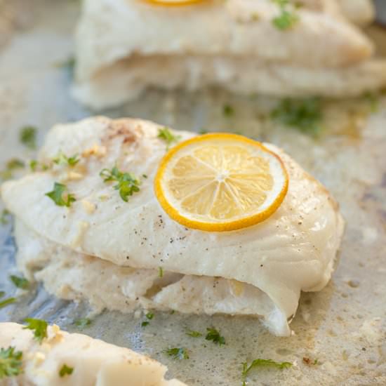 Garlic Butter Baked Cod