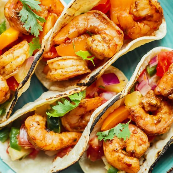 Jerk Shrimp Tacos